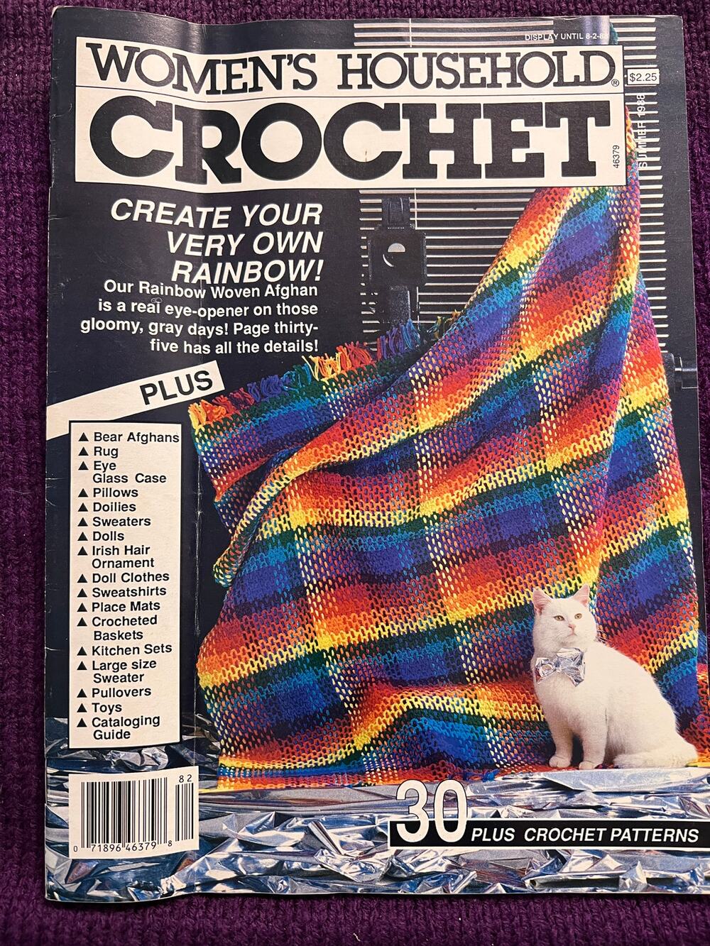 women's household Crochet  pattern book 1980s sweater afgan toys